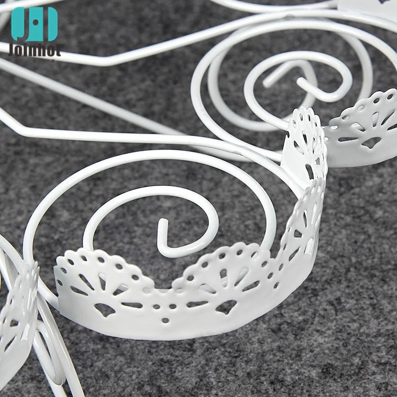 European 3 tier Cookie cupcake Dessert rack serving tray Wedding Birthday party supplies 23 cups around the cake rack