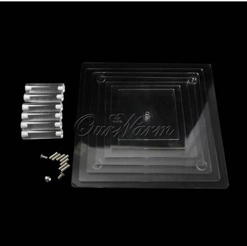 event party supplies/Details about 6 TIER CLEAR ACRYLIC SQUARE CUPCAKE CUP CAKE STAND TOWER WEDDING PARTY DISPLAY decoration