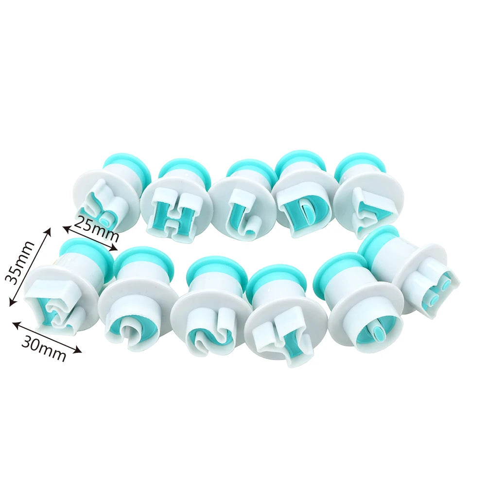 10–26pcs Alphabet Fondant & Cookie Cutter Set – Upper & Lowercase Letter Plunger Molds