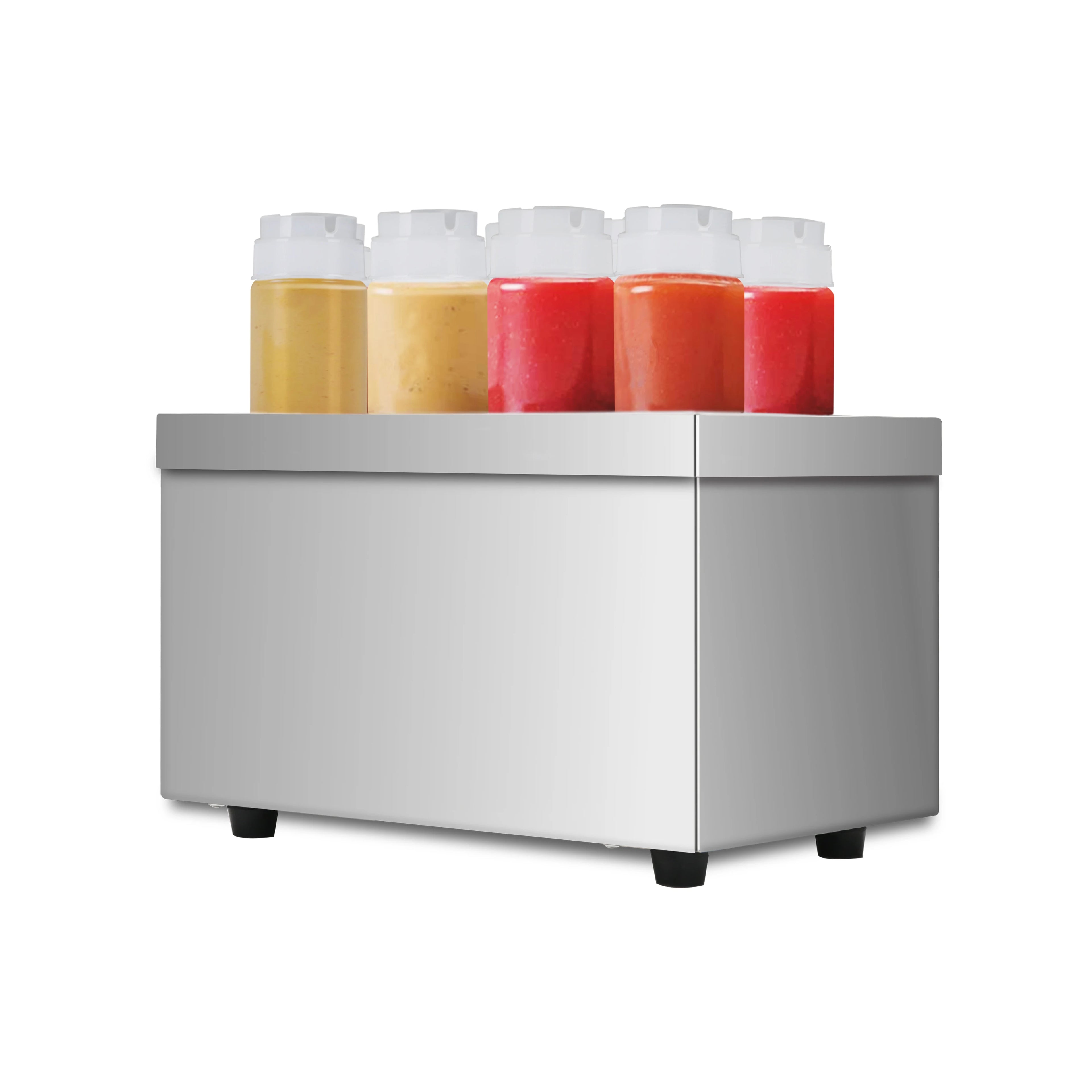 Top Quality Restaurant Supply Stainless Steel 8 bottles cheese showcase Ketchup Sauce display