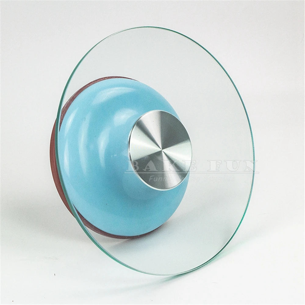 12 Inch Turntable Pastry Stand Glass Decorating Rotating Cake Stable Tools Baking Moulding DIY Bakery Decoration Supplies