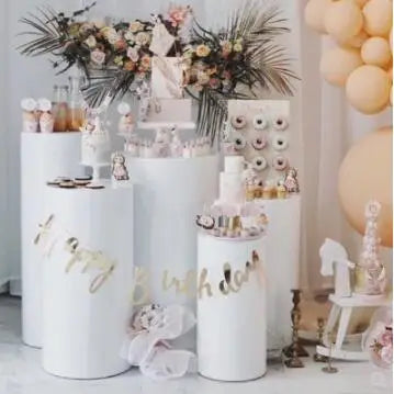 Wedding props iron cylindrical dessert table birthday party supplies cone five-piece cake decoration 002