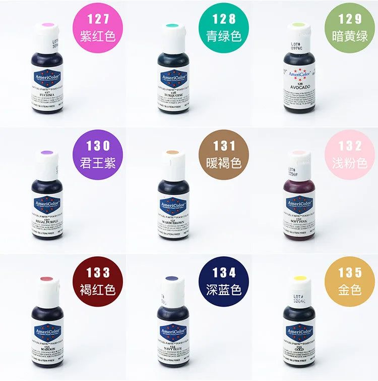 41 Colors Pigment 21g For Dessert Cake Macaroon Drinks Free Shipping bakery tools baking mold