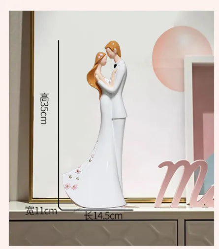 Cake Toppers Dolls Bride and Groom Figurines Funny Casamento Wedding Cake Toppers Stand Topper Decoration Supplies