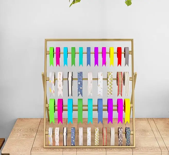 Tie Yi Flower shop Ribbon rack Creative packaging supplies cake ribbon flower shop ribbon display ribbon storage rack