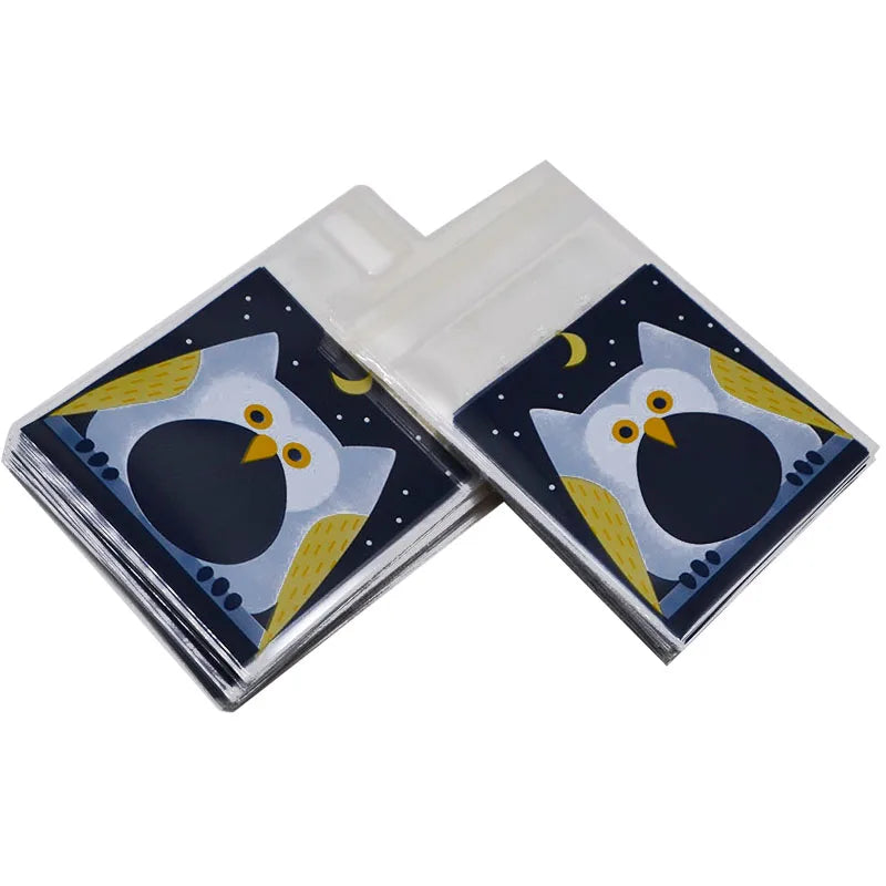 100Pcs Plastic Bags Thank you Cookie&Candy Bag Self-Adhesive For Wedding Birthday Party Gift Bag Biscuit Baking Packaging Bag