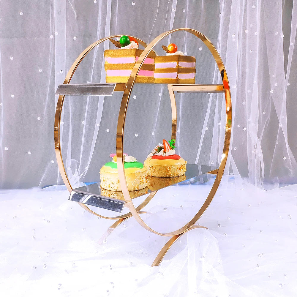 1pcs Round cake holder Crystal transparent Cake Stand for birthday decoration Wedding Supply