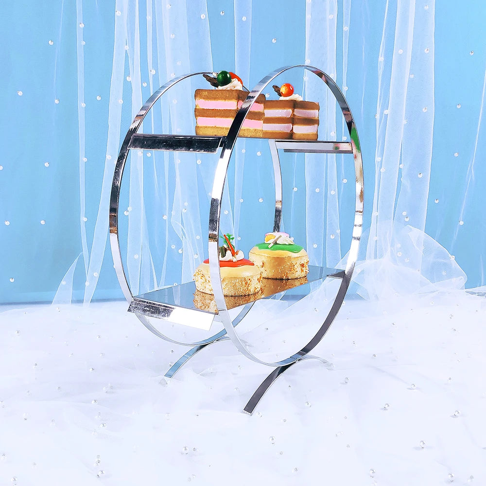 1pcs Round cake holder Crystal transparent Cake Stand for birthday decoration Wedding Supply