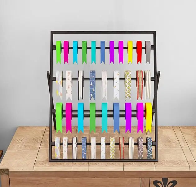 Tie Yi Flower shop Ribbon rack Creative packaging supplies cake ribbon flower shop ribbon display ribbon storage rack
