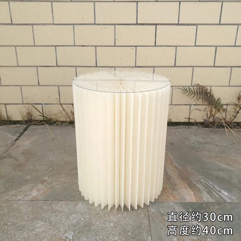 Folding Column Dessert Table, Wedding Scene Layout, Welcome Area, Pearl Paper, Cake Stand, Supplies