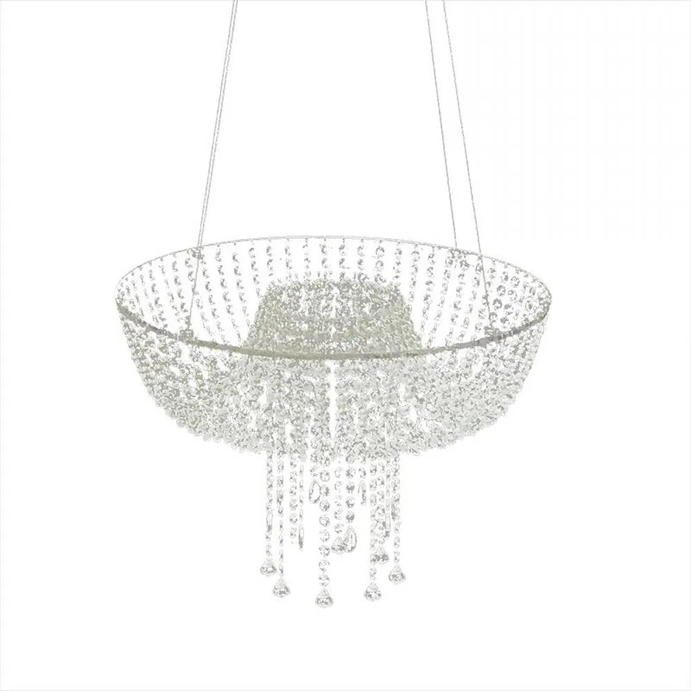 New Clear Crystal Chandelier Style Drape Suspended Swing cake stand round hanging cake stands wedding centerpiece Favors Supply
