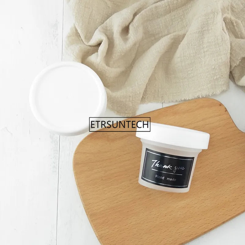 100mL Plastic Ice Cream Cup with Lid DIY Cake Dessert Smoothies Cups Containers Bowls Party Baking Supplies Ice Cream Tools