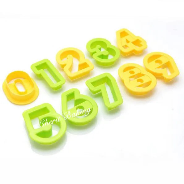 Easy Cutter Capital Letter Alphabet Number Cookie Cutter Set Cake Tool Decorating Fondant Press Pastry DIY