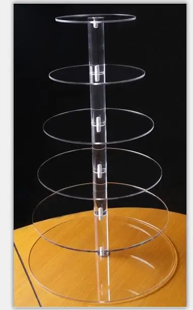 6 tier of acrylic frame dessert tray cake stand Sweet new decoration wedding birthday party supplies wedding decoration