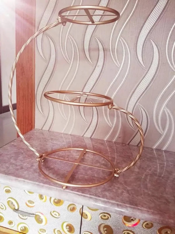3 Tier Iron Wedding Cake Stand, 30*60cm, Kitchen Accessories Free Shipping Cake Display Cake Holder for Wedding Cake Supplies