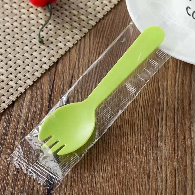 Plastic Cake Ice Cream Dessert Fuirt Fork Mini Partyware For Birthday Wedding Party Event Tableware Supplies F20173707