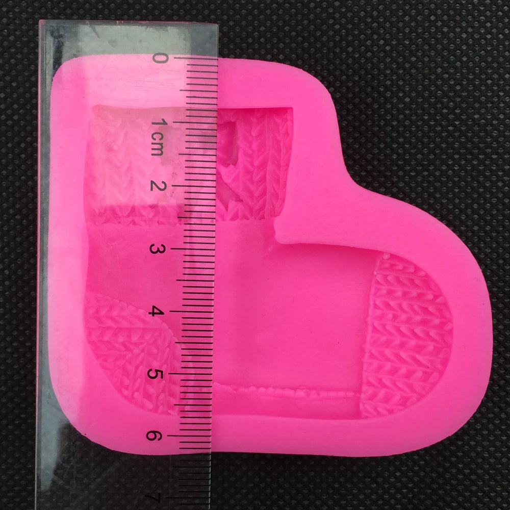 Chrsitmas Socks Silicone Cake Mold Sugar Craft Baking Tools Cake Decorating Sock Gum Paste Fondant Soap Mould E602