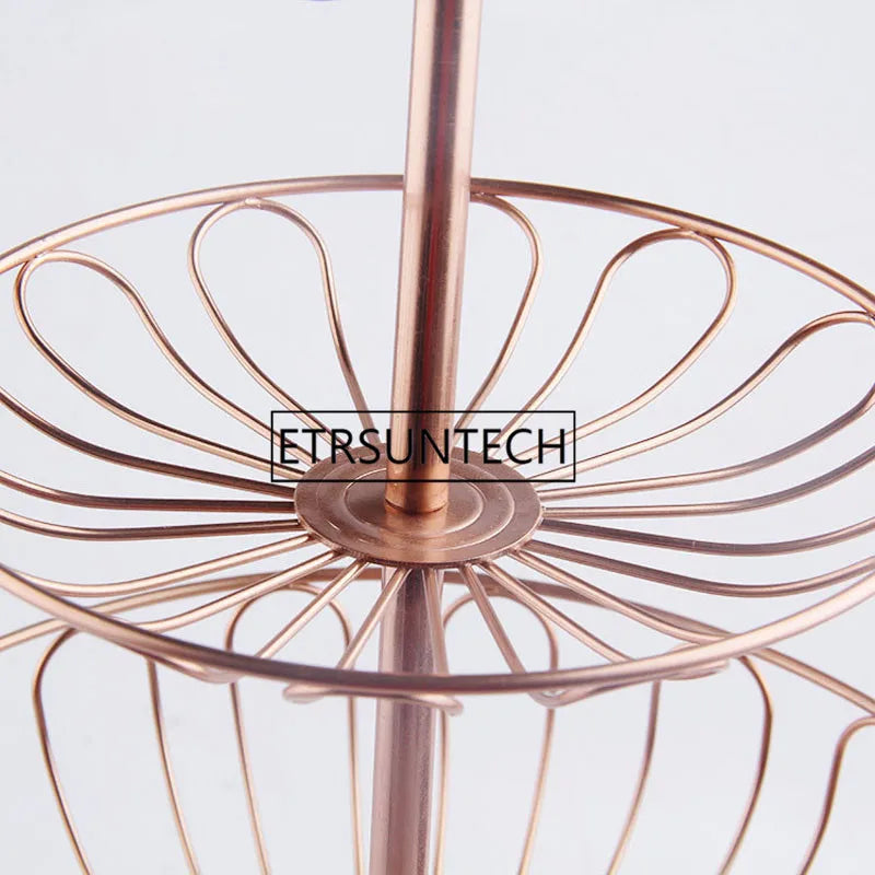 10sets 3 Tier Cake Stand Metal Buffet Dessert Cupcake Fruit Food Platter Serving Display Holder Wedding Party Supplies