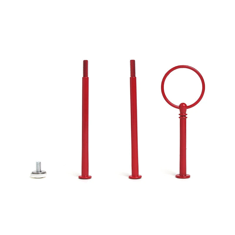 Decorating Supply Metal Wedding 3-tier Round Style Rod Ceramic Fruit Tray Handle Wholesale Cake Stand Fitting
