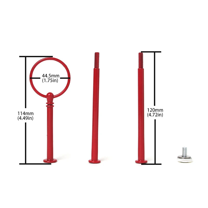 Decorating Supply Metal Wedding 3-tier Round Style Rod Ceramic Fruit Tray Handle Wholesale Cake Stand Fitting