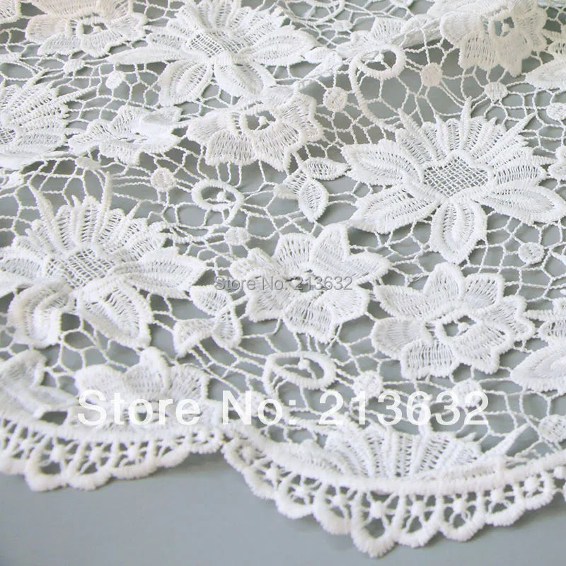 POs39 - 19 textile manufacturer supply water soluble embroidered cloth Computer embroidery cotton fabric sell like hot cakes