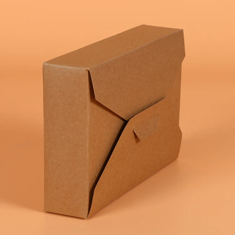 500 pcs candy box kids kraft paper gift box for wedding Party birthday Cookies chocolate cake gift packaging bag White supply