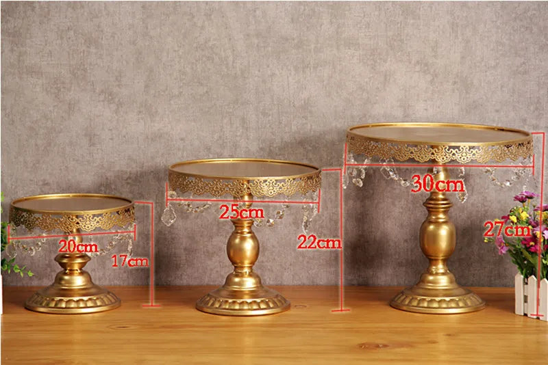 12pcs/lot Gold Wedding Dessert Tray Cake Stand Cupcake Pan Party Supply New Cake Table Cake Tools decoration