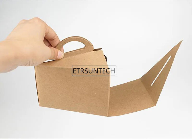 200pcs Triangle Slice Small Pastry Cake Baking Box Cheese Mousse Cake Box Dessert Packing Box Party Supplies