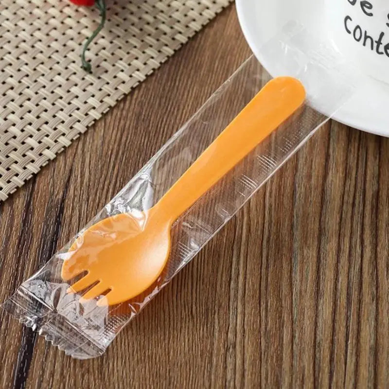 Plastic Cake Ice Cream Dessert Fuirt Fork Mini Partyware For Birthday Wedding Party Event Tableware Supplies F20173707