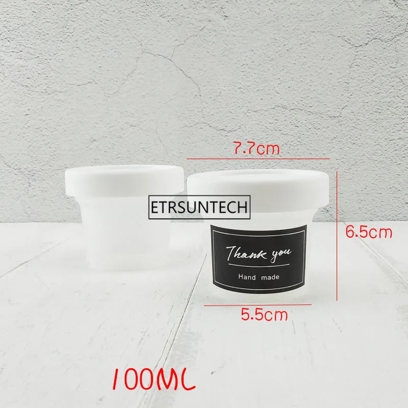 100mL Plastic Ice Cream Cup with Lid DIY Cake Dessert Smoothies Cups Containers Bowls Party Baking Supplies Ice Cream Tools