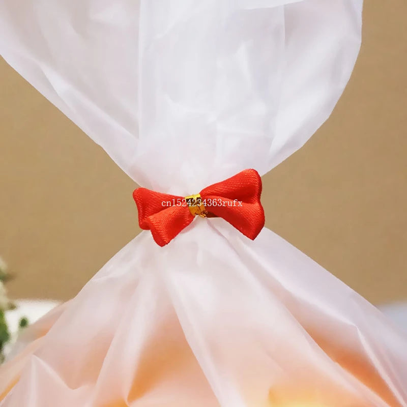 10000pcs DIY Bowknot Sealing Wire Lollipop Cake Pops Packing Ties Cookie Bread Packing Bag Bowknot Ties Baking Supplies