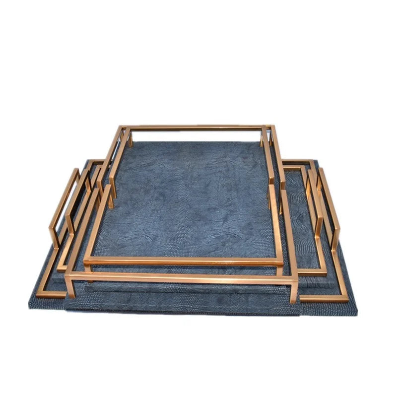 Metal Tray Gray Round Storage Smiple Snack Cake Desktop Jewelry Display Plate Photography Props Decoration Home Kitchen Supplies