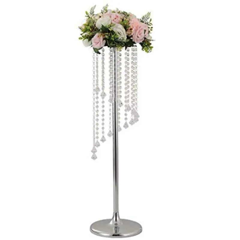 2Pcs/lot Elegant Sparkling Crystal Clear Garland Chandelier Wedding Cake Stand Birthday Barty Supplies Decorations