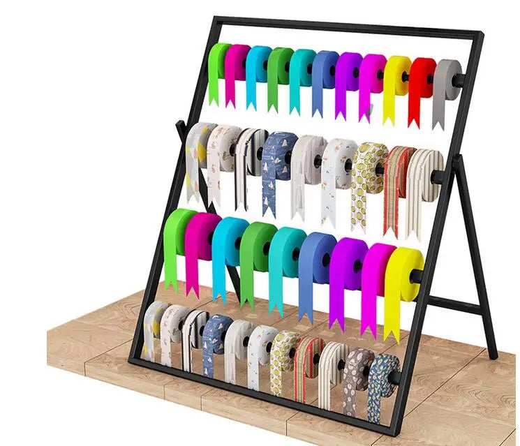 Tie Yi Flower shop Ribbon rack Creative packaging supplies cake ribbon flower shop ribbon display ribbon storage rack