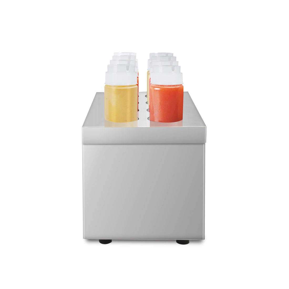 Top Quality Restaurant Supply Stainless Steel 8 bottles cheese showcase Ketchup Sauce display