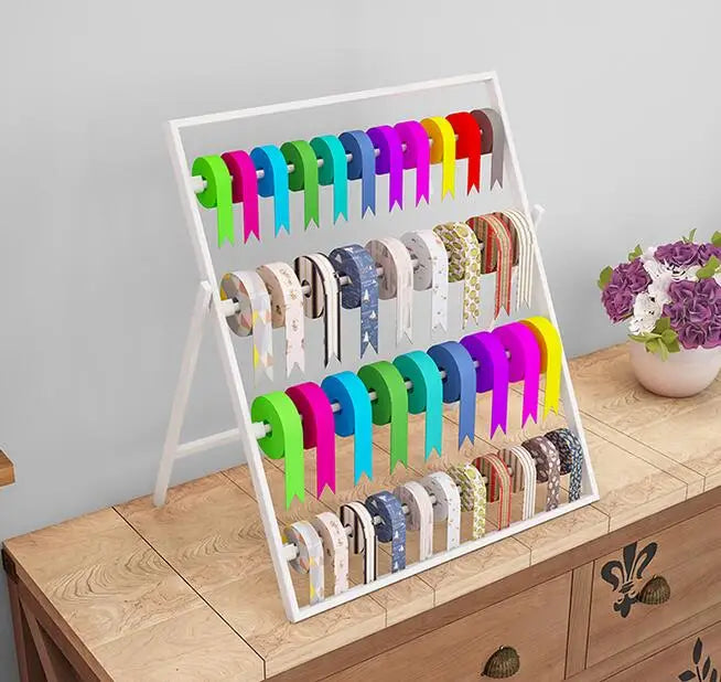 Tie Yi Flower shop Ribbon rack Creative packaging supplies cake ribbon flower shop ribbon display ribbon storage rack