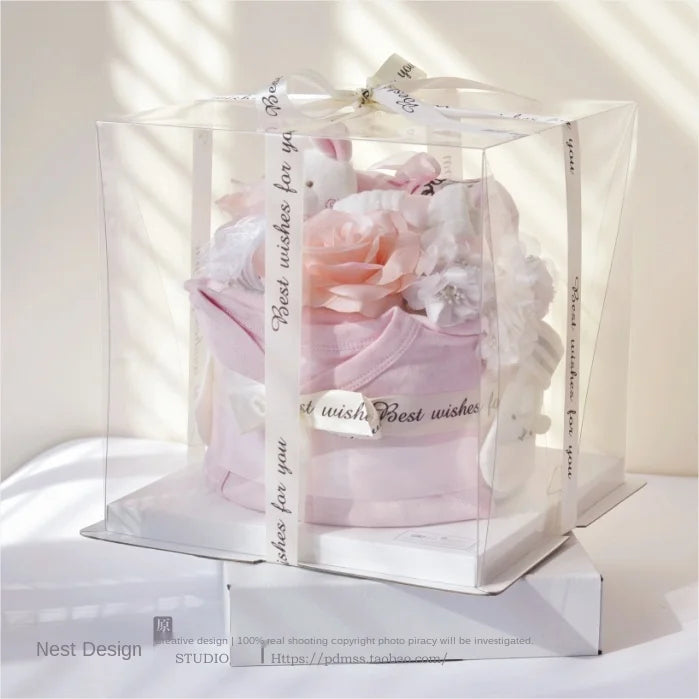 TT Baby Newborn Gift Box Diaper Diaper Cloth Cake Maternal and Child Supplies Newborn and One Month Old Baby Gift