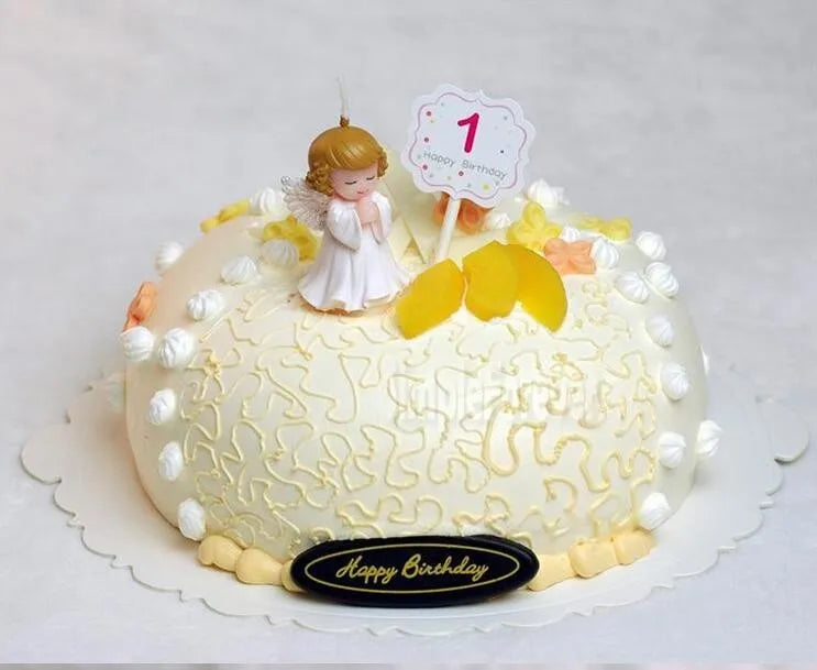100pcs Wedding Favors and Gifts for Guests Baby Shower Birthday Party Angel Candles for Cake Souvenirs Decorations Supplies