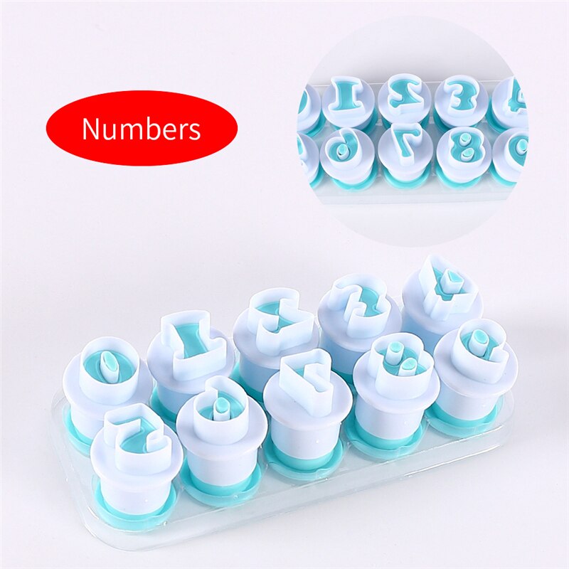 Baking Pastry Mold Letter Fondant Cookie Chocolate Biscuit Cutter Upper&Lowercase Alphabet and Number DIY Cake Decorating Tools