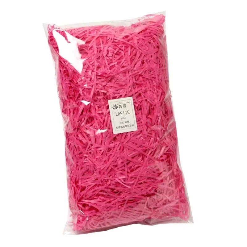 20g/50g Glitter Raffia Paper Shreds – Decorative Filler for Gift Packing, Baskets & Christmas Hampers