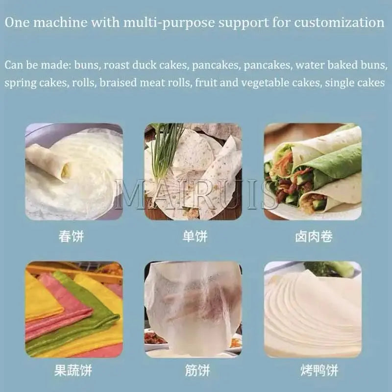 Factory Supply Automatic Restaurant Tortilla Making Machine / Dough Press Machine / Roasted Duck Cake Press Maker Machine