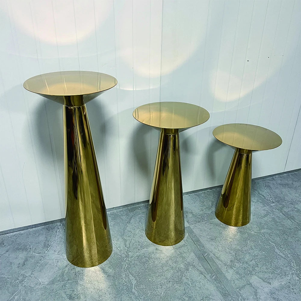 Wedding decoration supplies white cylindrical dessert table props cake round cylinder pedestal stand set for dessert table