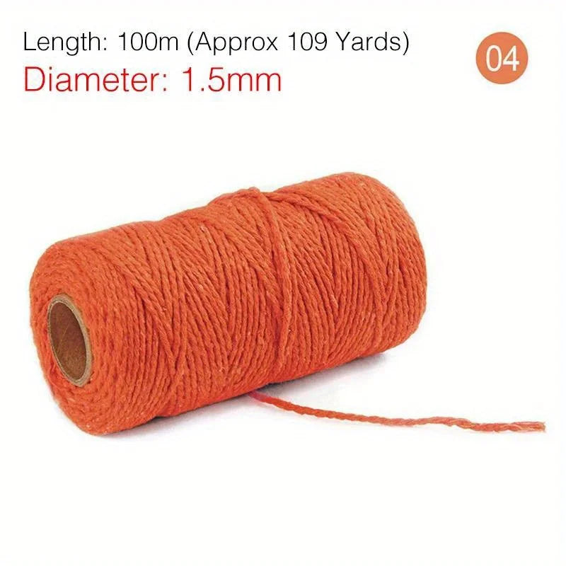 Cotton Twine Natural Jute Twine Packing Twines BakersTwine for Holiday Gift Wrapping Butchers Baking Arts and Crafts Gardening