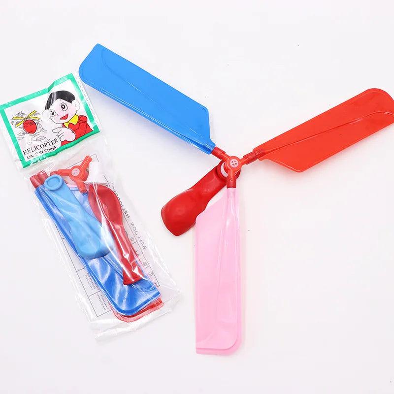 Balloon Aircraft Science and Technology Educational Toys Technology Handmade Diy Balloon Helicopter Children&