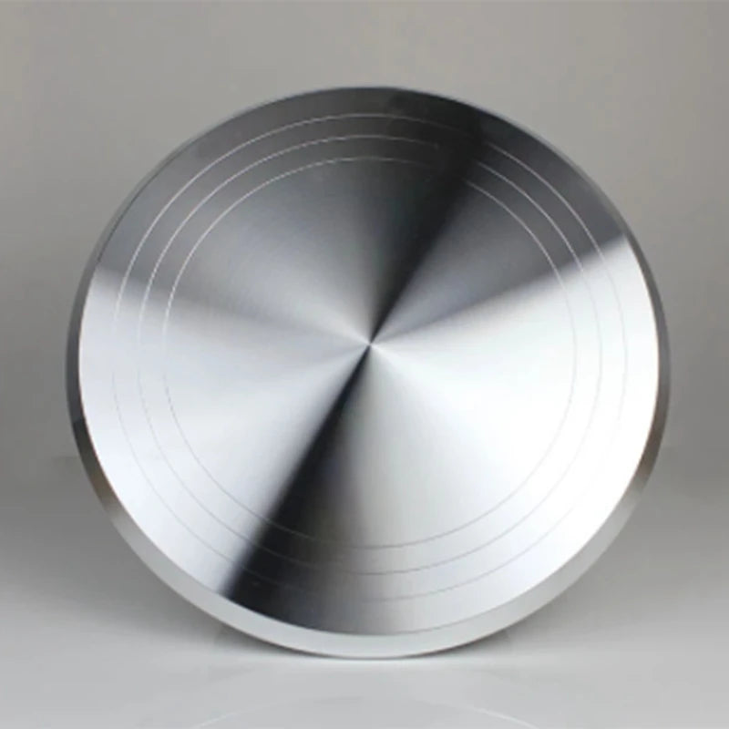 Big Deal Aluminium Alloy Revolving Cake Stand 12 Inch Rotating Cake Turntable For Cake, Cupcake Decorating Supplies Bake Tool