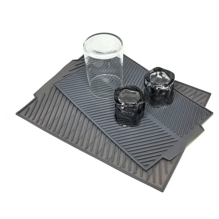 1PC Silicone Drain Pad Drying Mat Pots Dish Drain Mat For Kitchen Tableware Non-slip Mats Anti-scald Coaster Kitchen Utensils