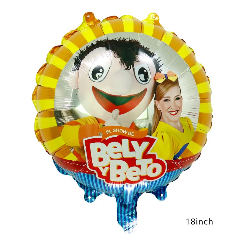 Bely Y Beto Balloon Birthday Party Decoration Wedding Boy Game Decor Supply Glod 32inch Ballon Baby Shower