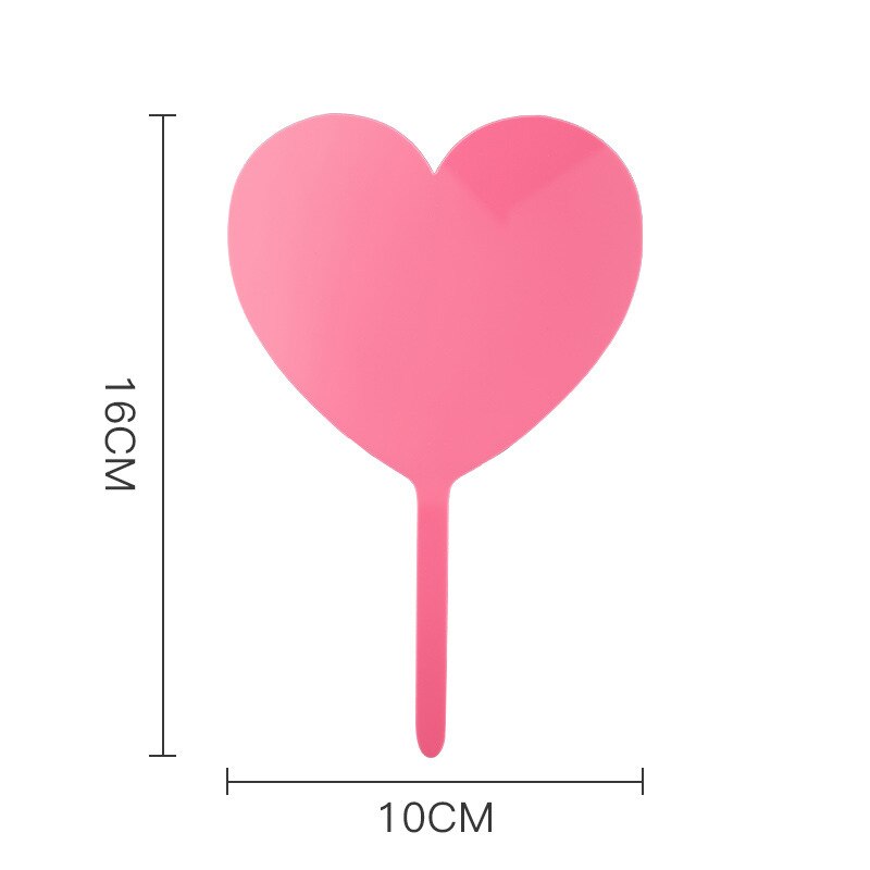 10Pcs Transparent Blank Acrylic Cake Toppers DIY Wedding Birthday Party Cupcake Insert Card Dessert Baking Cake Decorations Tool