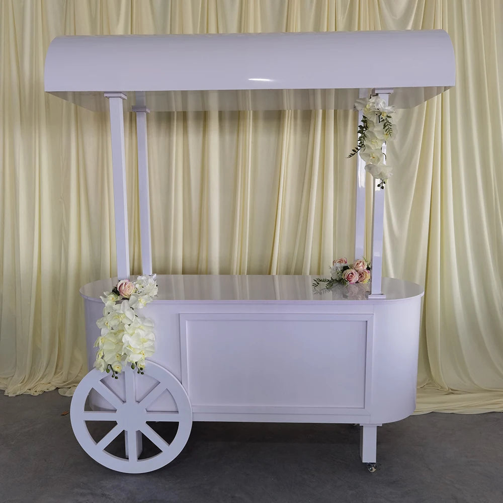 Hot Recommend Cake Candy Dessert Food Cart With Wheels Wedding Event Supplies Birthday Party Decoration