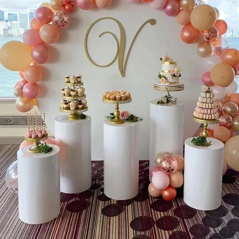 Party Supplies Round Cylinder Pedestal Display Art Decor Cake Rack Plinths Pillars for DIY Wedding Decorations Holiday 2023
